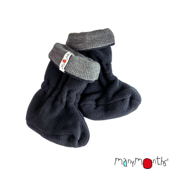 Chaussons de portage en laine merinos. Idéal pour garder les pieds de bébé bien au chaud. Achat Suisse